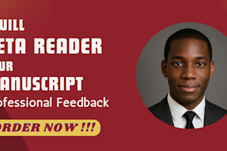 provide expert beta reading and manuscript critique for your novel or book