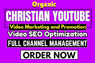 do ranking video SEO, christian youtube video promotion and channel management