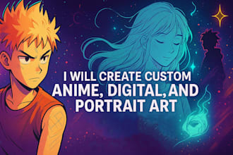 create anime drawing of your favorite character in my style