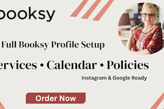 fully set up and optimize your booksy and bookeo profile for more bookings