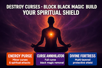 spiritual cleansing, curse removal, energy healing, black magic protection