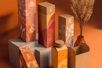 design premium coffee labels, pouch, bags, product packaging