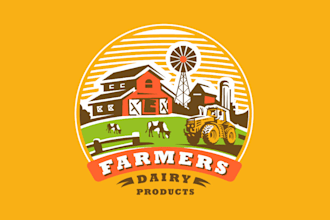 design unique vintage ranch, farm , western and cattle brand logo for you