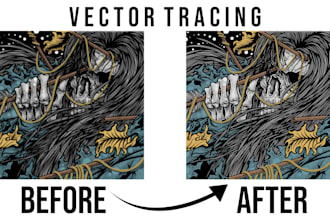 redraw, vectorize, convert logo or graphic to vector asap