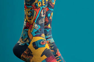 make a custom and pattern socks design