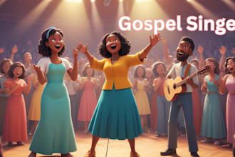 produce gospel and worship songs, songwriter, vocalist, choir backup