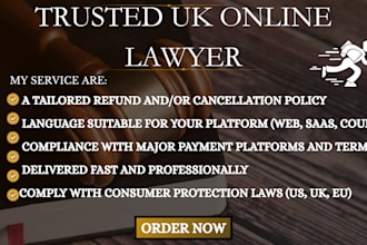write refund and cancellation policy for your course, service, or platform