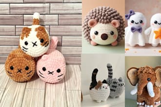 write detailed amigurumi crochet pattern step by step photo and video tutorials