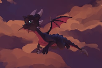 illustrate your dragon character