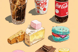 design food pop art of your food pop art