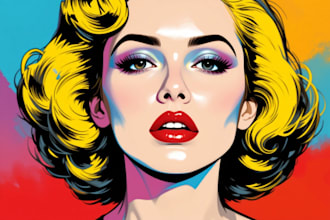 draw a pop art portrait