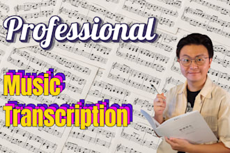 create professional sheet music for you