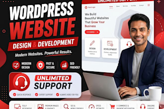 do portfolio, ecommerce website development using elementor pro