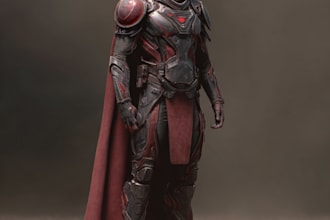 create your fantasy science fiction superhero character