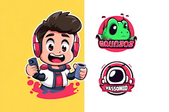 design cute mascot, cartoon character logo design