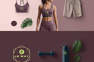 your signature text based fitness fashion instagram logo