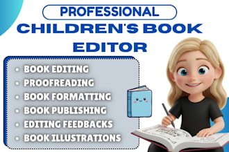 be children book editor proofread childrens book format kids picture book