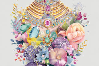 design fashionable jewelry pieces and collections