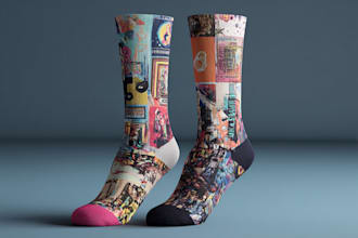 design production ready custom socks that pop