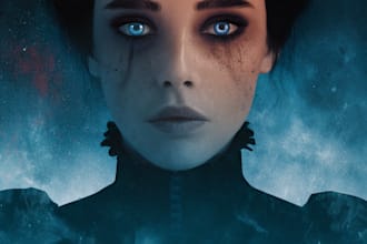 illustrate dark romance book cover, scifi book cover, horror, erotica, fantasy