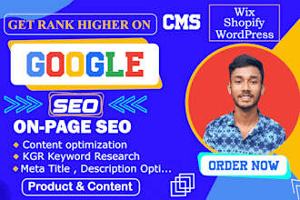 on page SEO and kgr keyword research
