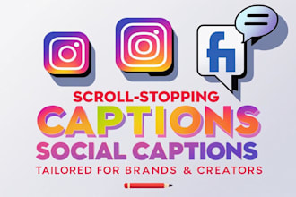 write scroll stopping social media captions