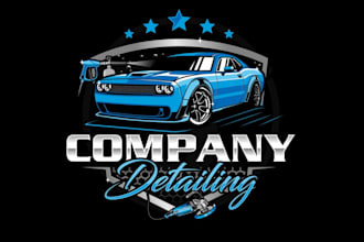 do auto detailing, automotive, mobile detailing, auto repair, car wash logo