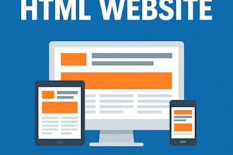 create a responsive HTML website