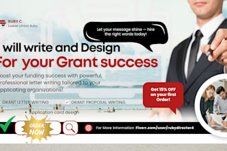 write grant letter and agreement letter for funding success