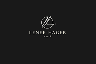 design clean sophisticated hairstylist logo