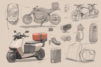 do product concept sketches illustration design