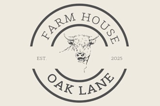 design creation small family farm logo