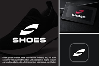do modern shoes ,custom, perfect logo design for your