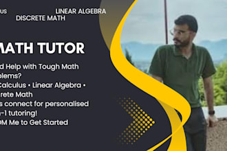 tutor business calculus, discrete math, differential equations, linear algebra