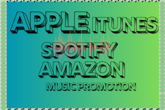 do organic apple amazon music promotion, itunes music promo and spotify presave