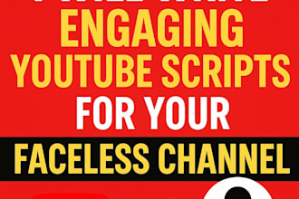 youtube script writing for faceless channel
