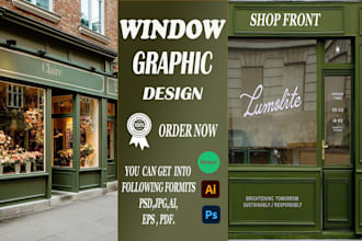 design outstanding window graphics , shopfront for you