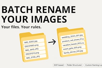 batch rename or convert photos based on your custom rules
