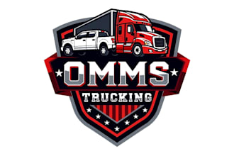 design trucking and transport logistics logo within 24 hours