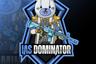 do a unique esport logo for youtube, gaming, pubg