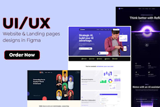 redesign your website landing page in figma with modern UI
