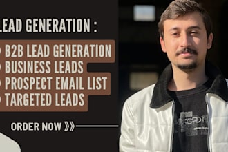do b2b lead generation, linkedin lead generation and build a prospect email list