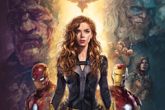 draw your comic art, comic book, illustrations, comic pages