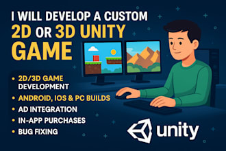 2d or 3d unity games expert for android,IOS