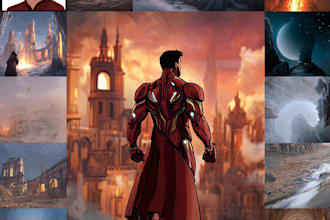 draw superhero cartoon character for you