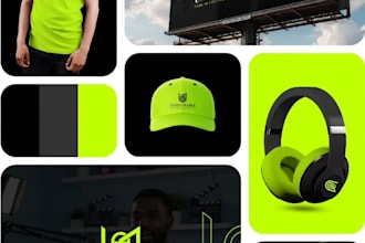 design a logo , social media kit , brand kit with brand style guides