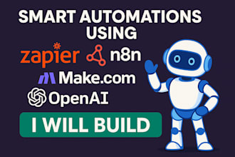 build smart automations using zapier, n8n, make and openai