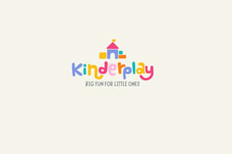 design unique playful play area logo