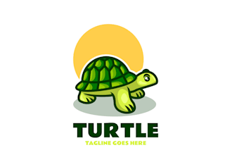 make a high quality simple turtle shell logo  in one day