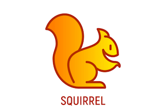 make an amazing thin line squirrel logo with unlimited revision